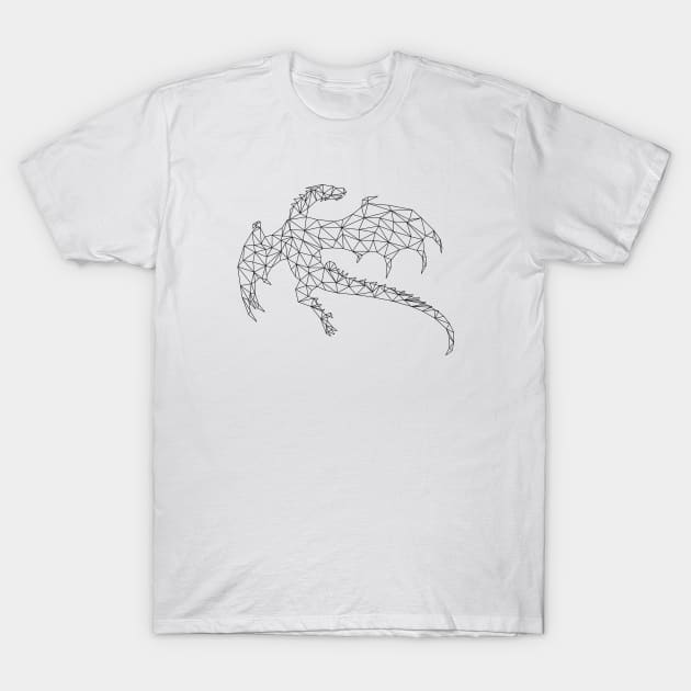 Dragon Geometric 1 T-Shirt by SpareFilm
